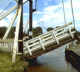 Swing bridge.